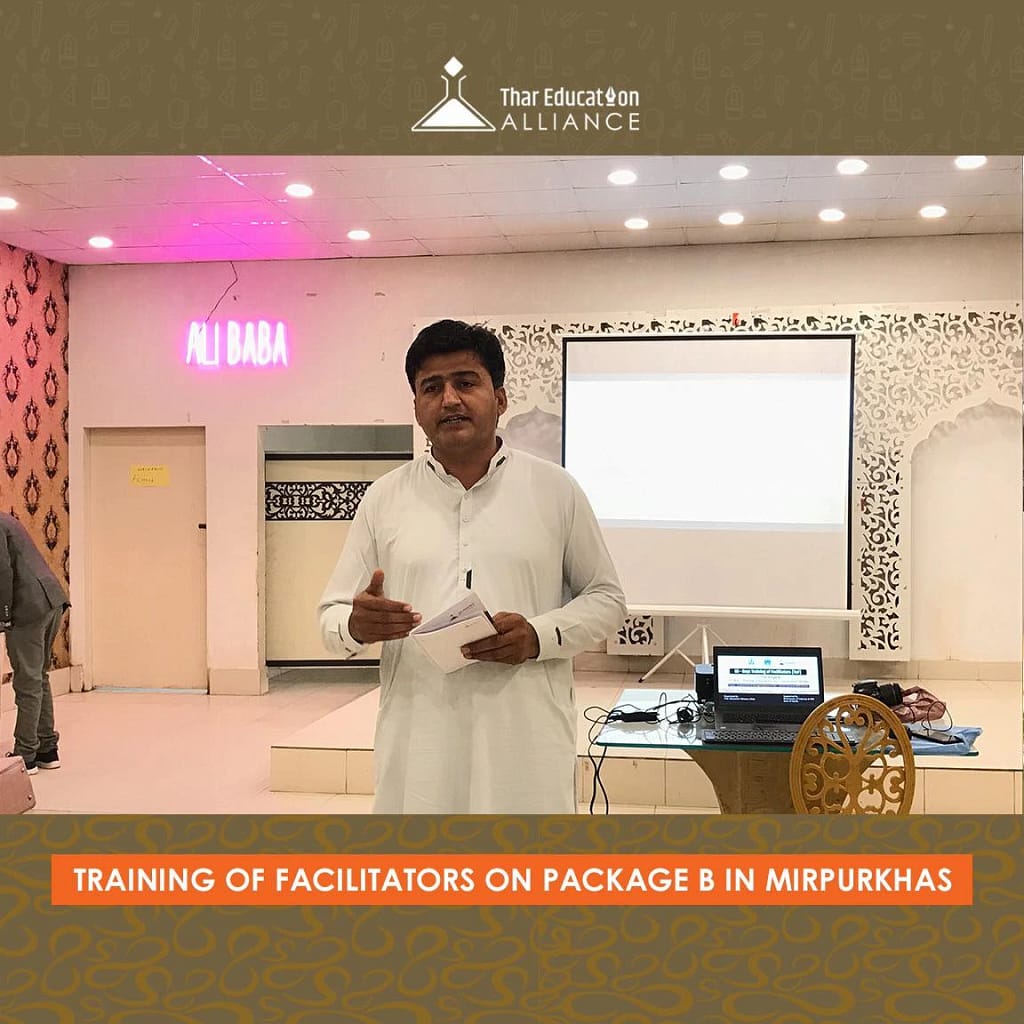 Package B Training in Mirpurkhas: Strengthening Non-Formal Education