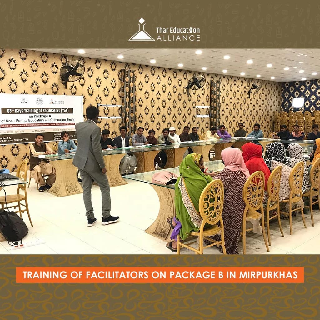 Package B Training in Mirpurkhas: Strengthening Non-Formal Education