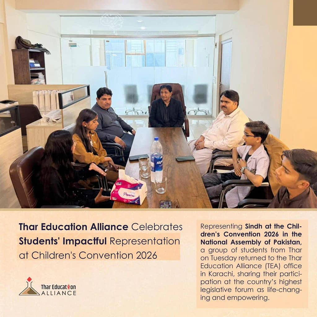 Thar Students Represent Sindh at Children’s Convention 2026 in National Assembly of Pakistan